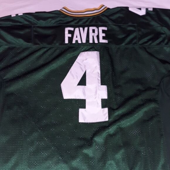 Reebok On Field Stitched Packers Jersey 54‎ Favre 4 - Picture 3 of 7